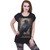 Spiral Ladies Loose Fit T-Shirt: Raven Wise (Black)