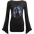 Spiral Ladies Gothic Sleeve T-Shirt: Reaperette (Black)
