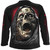 Spiral Unisex Long Sleeve T-Shirt: Screaming Death (Black) (Back & Sleeve Print)