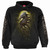 Spiral Unisex Pullover Hoodie: Oak Dragon (Black) (Back & Sleeve Print)