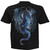 Spiral Unisex T-Shirt: Storm Dragon (Black) (Back Print)