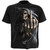 Spiral Unisex T-Shirt: Bone Finger (Black) (Back Print)