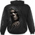 Spiral Unisex Pullover Hoodie: Grim Ripper (Black) (Back & Sleeve Print)
