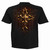 Spiral Unisex T-Shirt: Dripping Gold (Black) (Back Print)