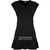 Spiral Ladies Stud Waist Mini Dress: Plain (Black) (Blank)