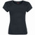 Spiral Kids Girls Boat Neck T-Shirt: Plain (Black) (Blank)