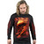 Spiral Unisex Long Sleeve T-Shirt: Phoenix Arisen (Black) (Back & Sleeve Print)