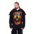 Spiral Unisex Split Zip Pullover Hoody: Skull Blast (Black) (Back & Sleeve Print)