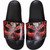 Spiral Unisex Slides: Skull Blast (Black)