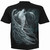 Spiral Unisex T-Shirt: Wolf Spirit (Black) (Back Print)