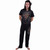 Spiral Unisex 4 Piece Gothic Pyjama Set: Breaking Out (Black) (Back Print)