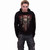 Spiral Unisex Pullover Hoodie: Cry Of The Wolf (Black) (Back & Sleeve Print)