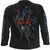 Spiral Unisex Long Sleeve T-Shirt: Steampunk Skull (Black) (Back & Sleeve Print)