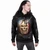 Spiral Unisex Pullover Hoodie: Carving Death (Black) (Back & Sleeve Print)