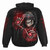 Spiral Unisex Pullover Hoodie: Cyber Death (Black) (Back & Sleeve Print)