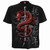 Spiral Unisex T-Shirt: Oriental Dragon (Black) (Back Print)