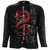 Spiral Unisex Long Sleeve T-Shirt: Oriental Dragon (Black) (Back & Sleeve Print)