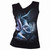 Spiral Ladies Gathered Shoulder Slant Vest T-Shirt: Sacred Bond (Black)