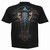 Spiral Unisex T-Shirt: Cyber Skin (Black) (Back Print)