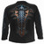 Spiral Unisex Long Sleeve T-Shirt: Cyber Skin (Black) (Back & Sleeve Print)