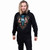 Spiral Unisex Pullover Hoodie: Cyber Skin (Black) (Back & Sleeve Print)