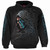 Spiral Unisex Pullover Hoodie: Midnight Blues (Black) (Back & Sleeve Print)