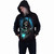 Spiral Unisex Pullover Hoodie: Dead Metal (Black) (Back & Sleeve Print)