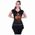 Spiral Ladies Stud Waist Mini Dress: Shenlong (Black)