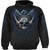 Spiral Unisex Pullover Hoodie: Odin's Warrior (Black) (Back & Sleeve Print)