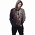 Spiral Unisex Pullover Hoodie: Skull Shoulder Wrap (Black) (All Over Print)