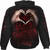 Spiral Unisex Pullover Hoodie: We Bleed Together (Black) (Back & Sleeve Print)