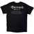 The Damned Unisex T-Shirt: Distressed Logo EU Tour Summer 24 (Black) (Back Print) (Ex-Tour)