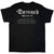 The Damned Unisex T-Shirt: Photo EU Tour Summer 24 (Black) (Back Print) (Ex-Tour)