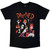 The Damned Unisex T-Shirt: Cartoon EU Tour Summer 25 (Black) (Back Print) (Ex-Tour)