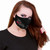 Spiral Unisex Fashion Mask: Tribal Rose (Black)
