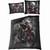 Spiral Duvet Set: Skulls N' Roses (Black) (Double)