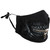 Spiral Unisex Fashion Mask: Zipped Mouth (Black)