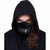Spiral Unisex Fashion Mask: Zipped Mouth (Black)