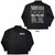 Nirvana Unisex Casual Shirt: Nevermind UK Tour '91 (Black) (Back Print)