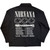 Nirvana Unisex Casual Shirt: Nevermind UK Tour '91 (Black) (Back Print)