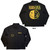 Nirvana Unisex Casual Shirt: Logos Split (Black) (Back Print)