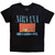 Nirvana Unisex T-Shirt: Waves (Black) (Back Print)