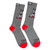 Def Leppard Unisex Crew Socks: Logo (Grey) (UK Size 6.5 - 11)