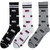 KISS Unisex Sock Gift Box: Logos (Multicolour) (UK Size 6.5 - 11)