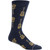 Perri's Unisex Crew Socks: Acoustic Guitars (Blue) (UK Size 6.5 - 11)