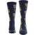 Perri's Unisex Crew Socks: Acoustic Guitars (Blue) (UK Size 6.5 - 11)