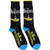 The Beatles Unisex Crew Socks: Yellow Submarine Drop T (Black) (UK Size 6.5 - 11)
