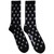 Billie Eilish Ladies Socks: Blohsh Pattern (Black) (UK Size 4 - 7)