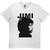 Jimi Hendrix Unisex T-Shirt: Side Shot (White)