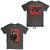 Michael Jackson Unisex T-Shirt: Bad World Tour '88 (Charcoal Grey) (Back Print)